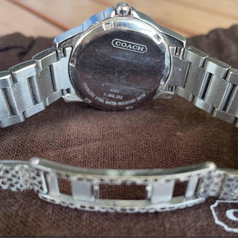 Coach Metallic Silver Watch - Picture 2 of 3